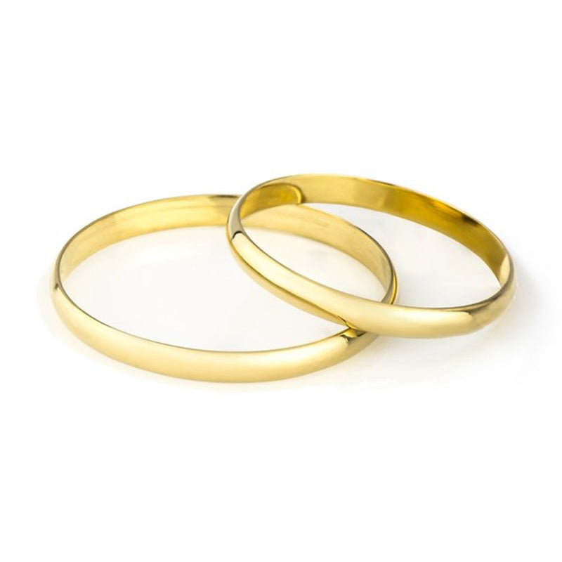 Par de Alianças de Casamento em Ouro 18k 2,1mm